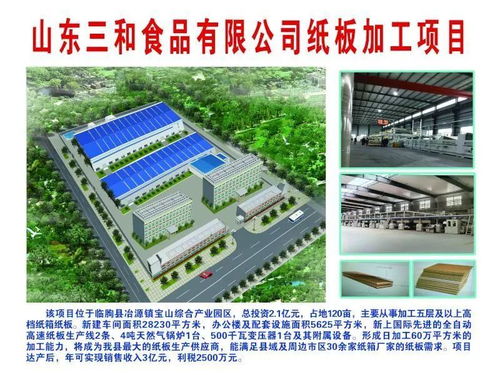 食品廠自建占地120畝紙板廠,預計明年7月投產