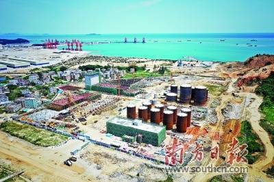 茂名濱海新區,擰緊發條推進臨港產業項目